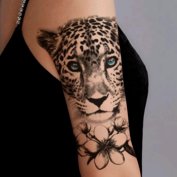 7" Leopard Temporary Tattoo - Picture 2 of 4